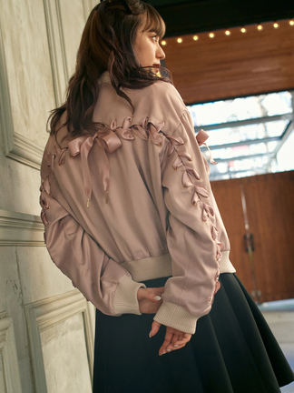 BACKスピンドルブルゾン - Ank Rouge(アンクルージュ)のブルゾン