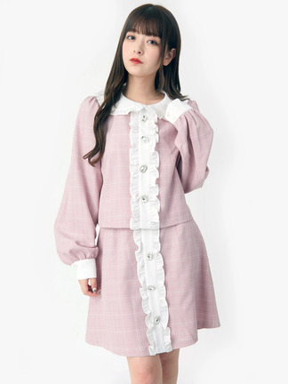 DURUS❤新品✨ビジューGジャン♡ シャンパンゴールドラメドレス/キャミソール/ビジュー/谷間見せ