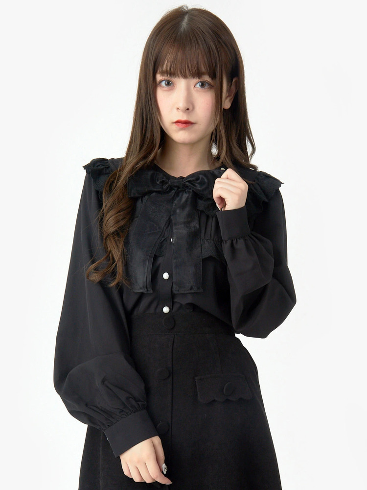 OHGAのリボンシャツ OHGA リボンシャツ ホワイト