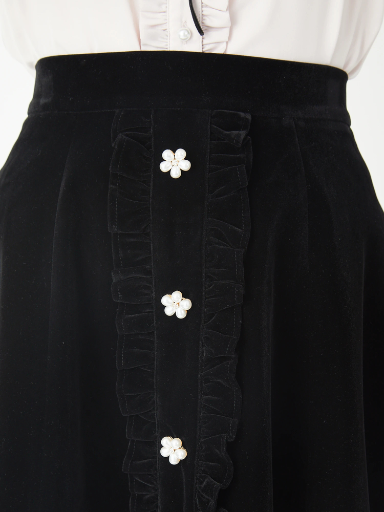 YVES SAINT LAURENT ベロアスカート YVES SAINT LAURENT ベロアスカート