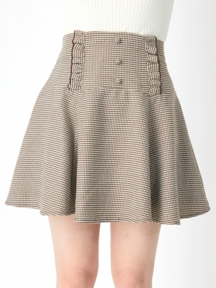 千鳥柄フレアーヘムSK - Ank Rouge(アンクルージュ)のスカート｜ファッション通販 Ailand（アイランド）