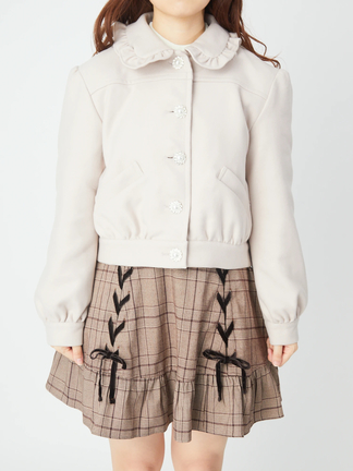 ビジューボタンコンパクトブルゾン - Ank Rouge(アンクルージュ