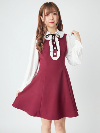 配色フレアーワンピース - Ank Rouge(アンクルージュ)のワンピース