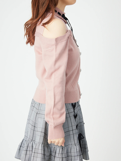 レイヤード風オフショルニット
