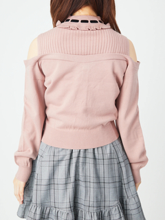 レイヤード風オフショルニット