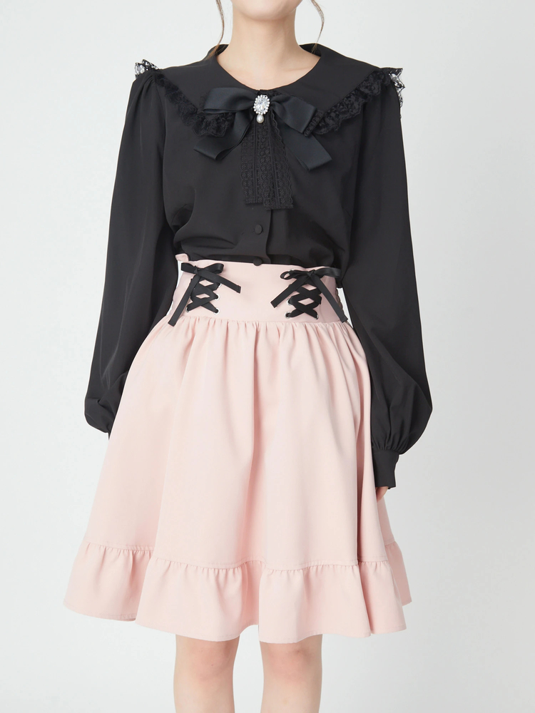 スピンドルサス付きギャザースカート - Ank Rouge(アンクルージュ)の