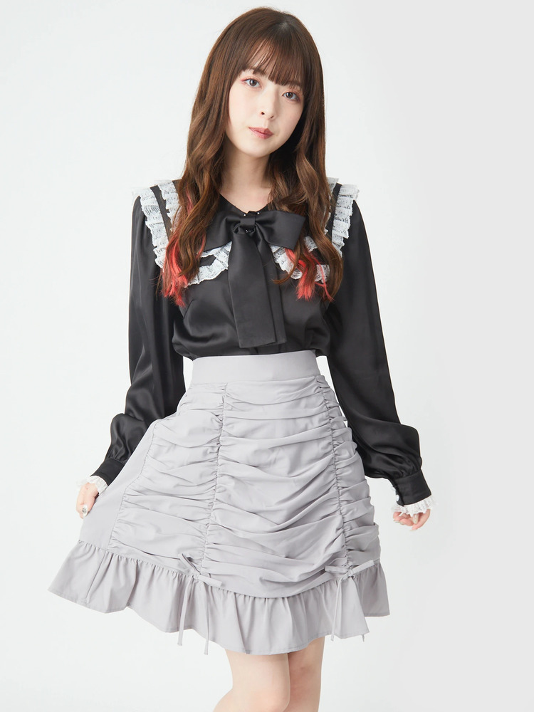 ギャザー台形SK - Ank Rouge(アンクルージュ)のスカート｜ファッション