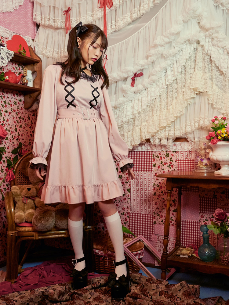 ♡♡人気商品♡♡新品 ハンアンスン バックリボンワンピース♡♡ ♡人気商品♡ 美品 ハンアンスン バックリボンワンピース