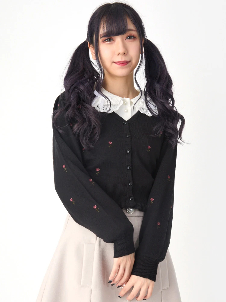 パークガール ブラック刺繍 ロングカーディガン M カジュアル シンプル 楽天市場】リングデザイン シアーカーディガン ロング