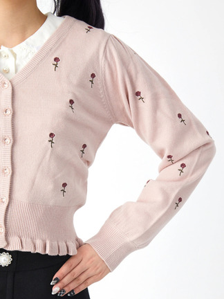 YUさま❣️ANAYI 刺繍入りピンクカーディガン❣️ 楽天市場】【SALE／50%OFF】メランジブークレ カーディガン