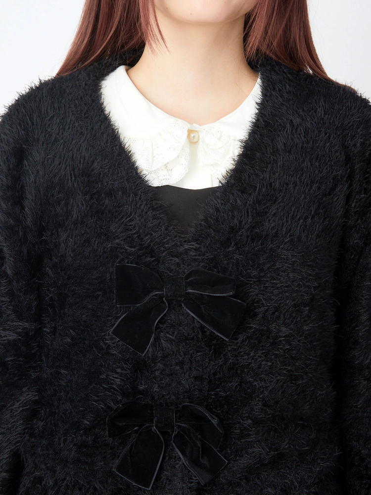 【新品】ジェラピケ　【HALLOWEEN】リボンフェザーカーディガン Amazon | 【HALLOWEEN】リボンフェザーカーディガン PWNT254026DGRYF