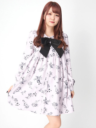 m*u様 BABY ベロアベビードールワンピースとイノワのカットソー 希少品 AngelHolicベビードールOP - Ank Rouge(アンクルージュ)のワンピース