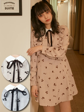 チェリーフロッキーワンピース - Ank Rouge(アンクルージュ)の