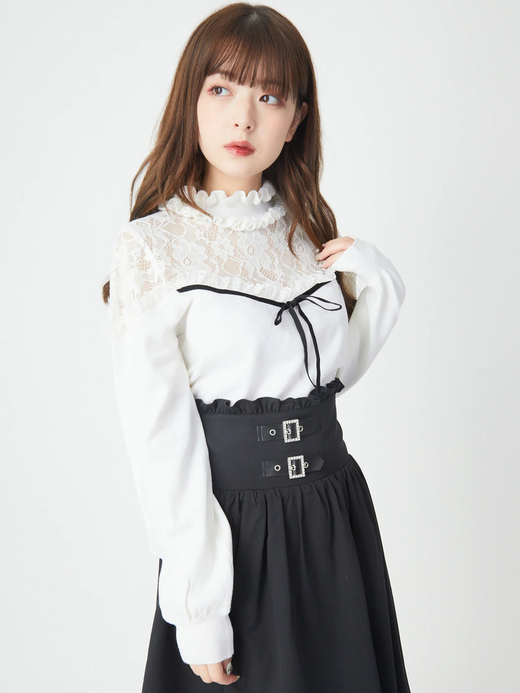 ♡Ank Rouge 明日カノ フリルプルオーバー スウェットワンピース♡ ♡Ank Rouge 明日カノ フリルプルオーバー スウェットワンピース♡