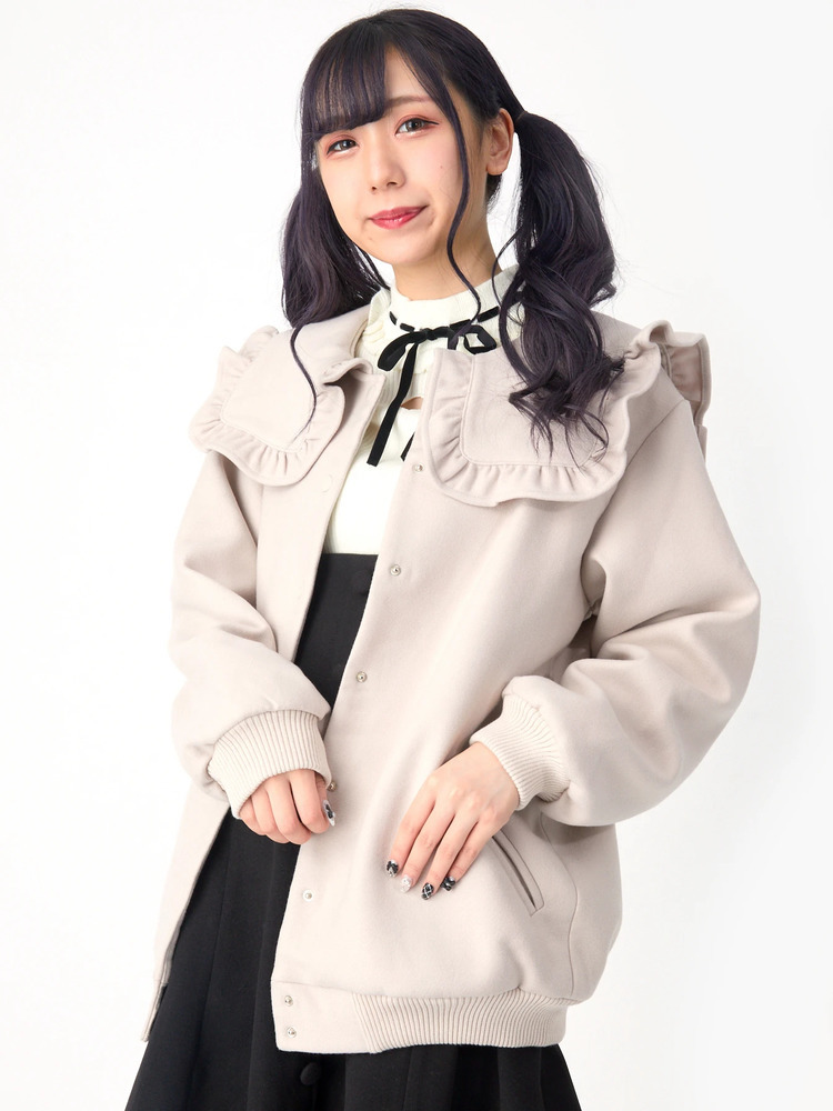 BACK刺繍セーラースタジャン - Ank Rouge(アンクルージュ)のブルゾン