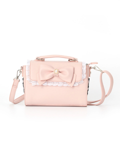 ビジューリボン合皮BAG