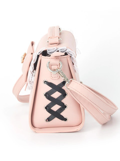 ビジューリボン合皮BAG