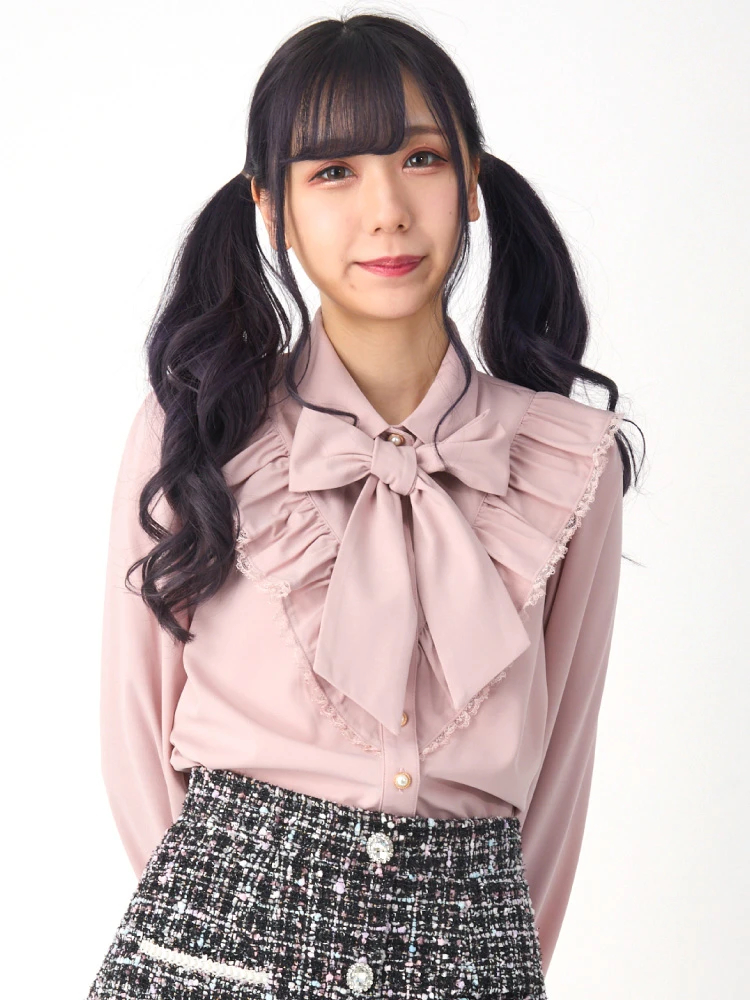 no775フリル黒リボンヨークギャザーブラウス　リネンブラウス　オフホワイト セール】ヨークギャザーフリルブラウス（シャツ/ブラウス）｜31