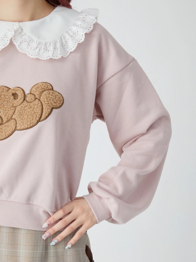 Clap Clap Bear Stitch Sweater