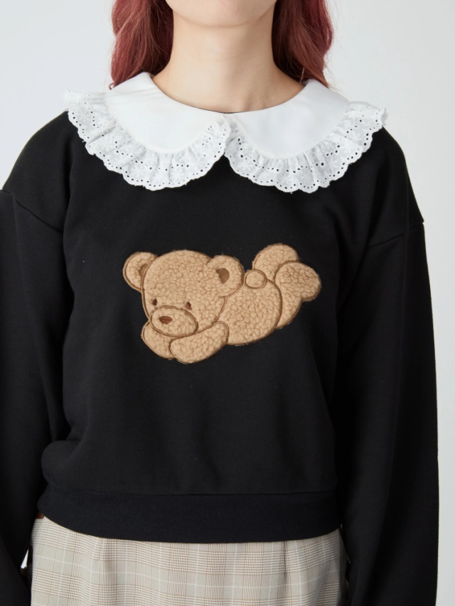 Clap Clap Bear Stitch Sweater