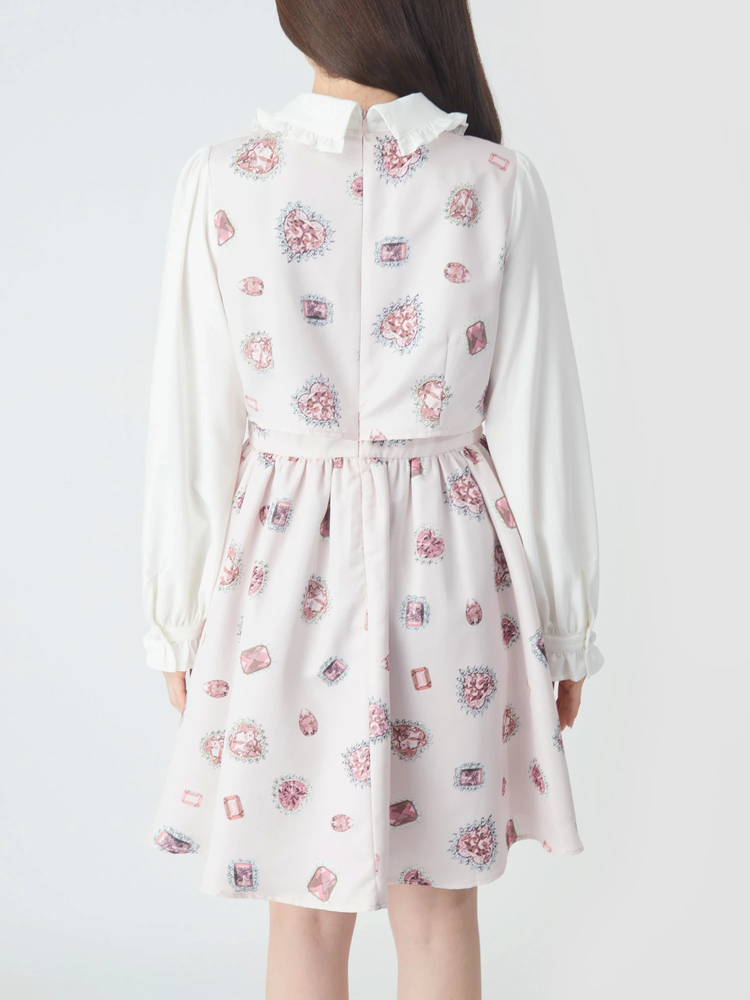 【Heart collection】ハートプリントワンピース アリエク To b. by agnes b.（トゥービーバイアニエスベー）の「WP75 ROBE