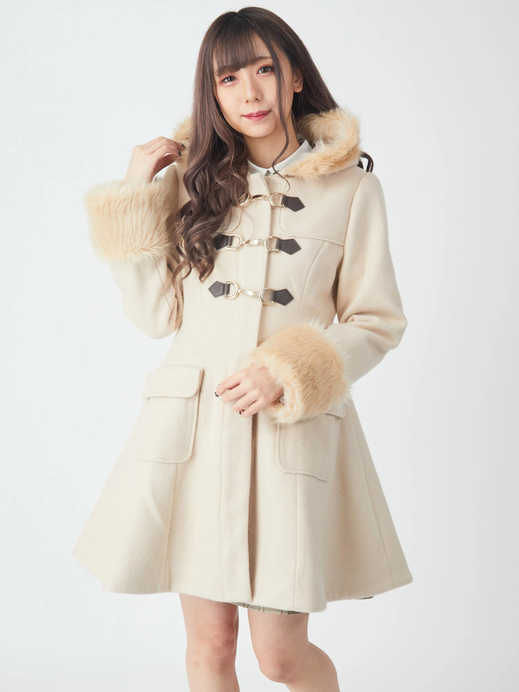 限定】ファー付きダッフルコート（ダッフルコート）｜FURFUR