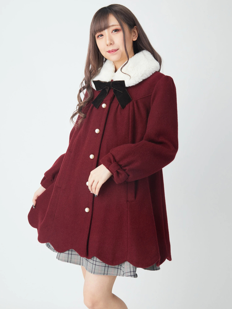 裾スカラップAラインコート - Ank Rouge(アンクルージュ)のコート