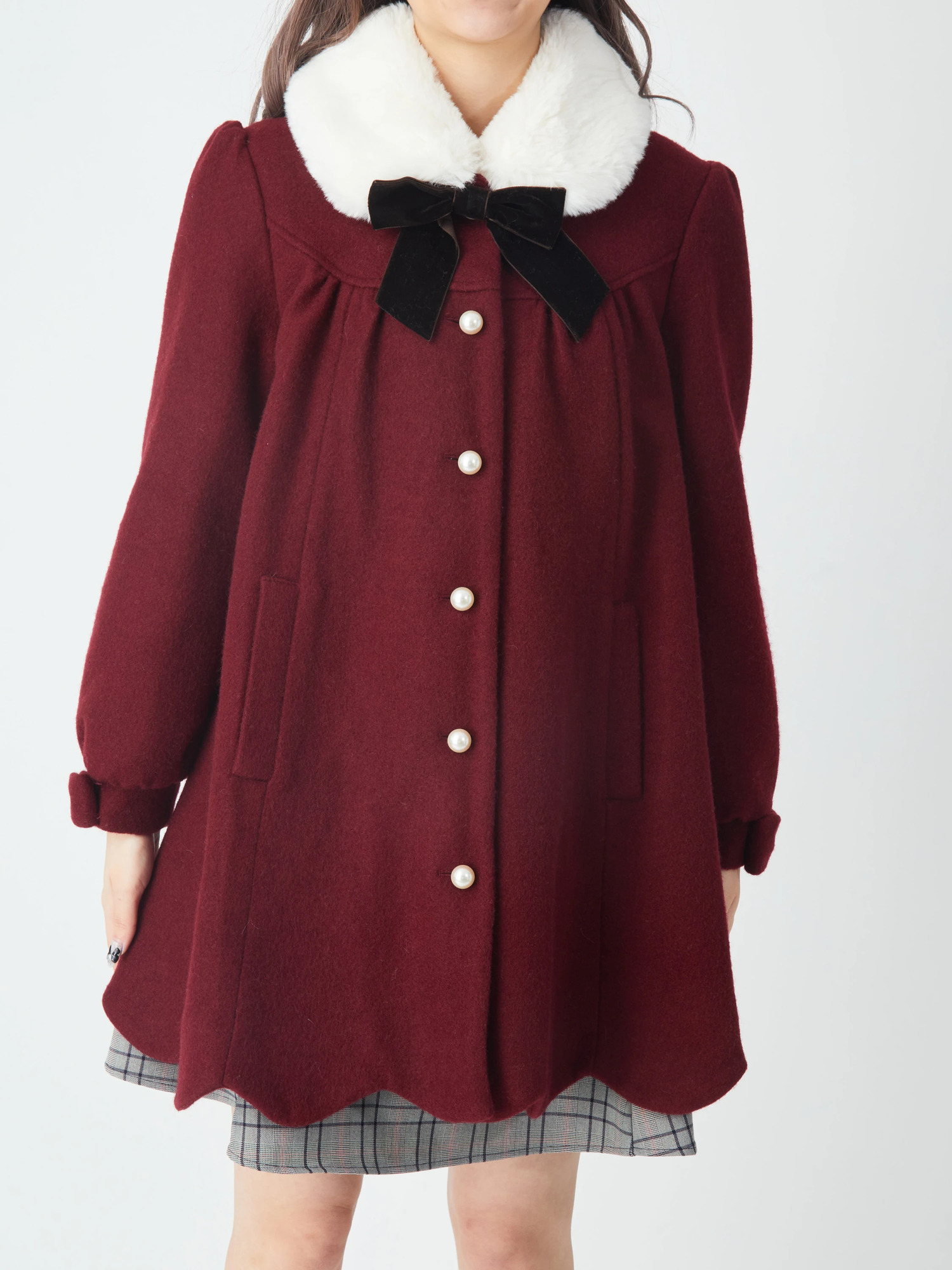 裾スカラップAラインコート - Ank Rouge(アンクルージュ)のコート