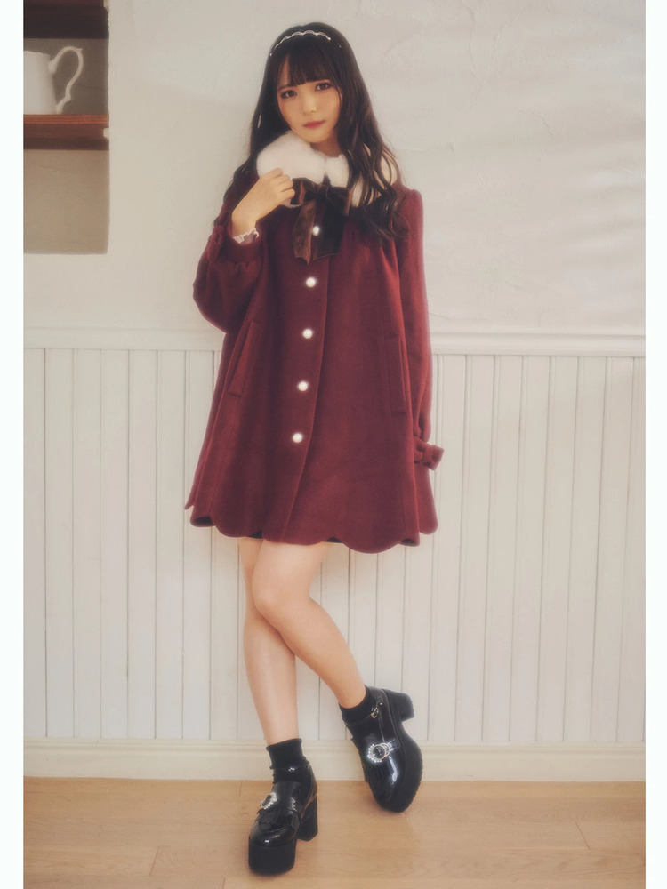 裾スカラップAラインコート - Ank Rouge(アンクルージュ)のコート