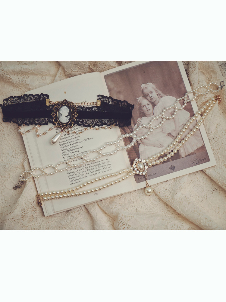 パール×ビジューチョーカー - Ank Rouge(アンクルージュ)のネックレス