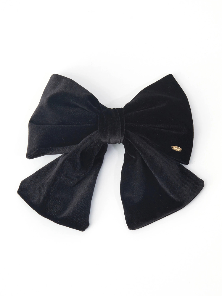 チャーム付きベロアリボンバレッタ - Ank Rouge(アンクルージュ