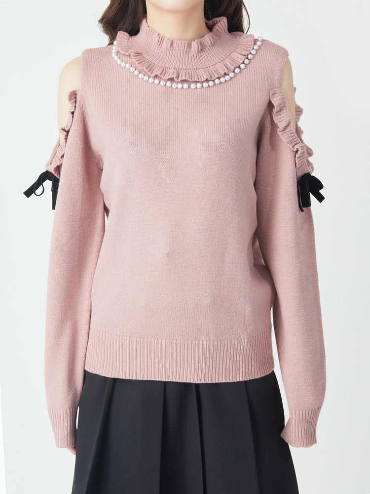 肩あきTOPS - Ank Rouge(アンクルージュ)のニット｜ファッション