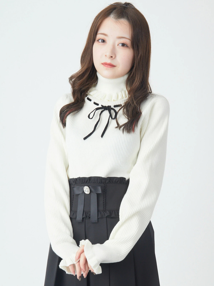 はしごリボンTOPS - Ank Rouge(アンクルージュ)のニット｜ファッション