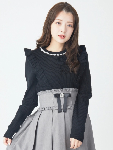 パール3つリボンtops Ank Rouge アンクルージュ のニット ファッション通販 Ailand アイランド