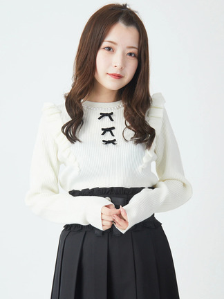 【専用】Ank Rouge BIGリボン　重ね着風　coquette y2k Ank Rouge BIGリボン 重ね着風 coquette y2k 00s（Ank Rouge