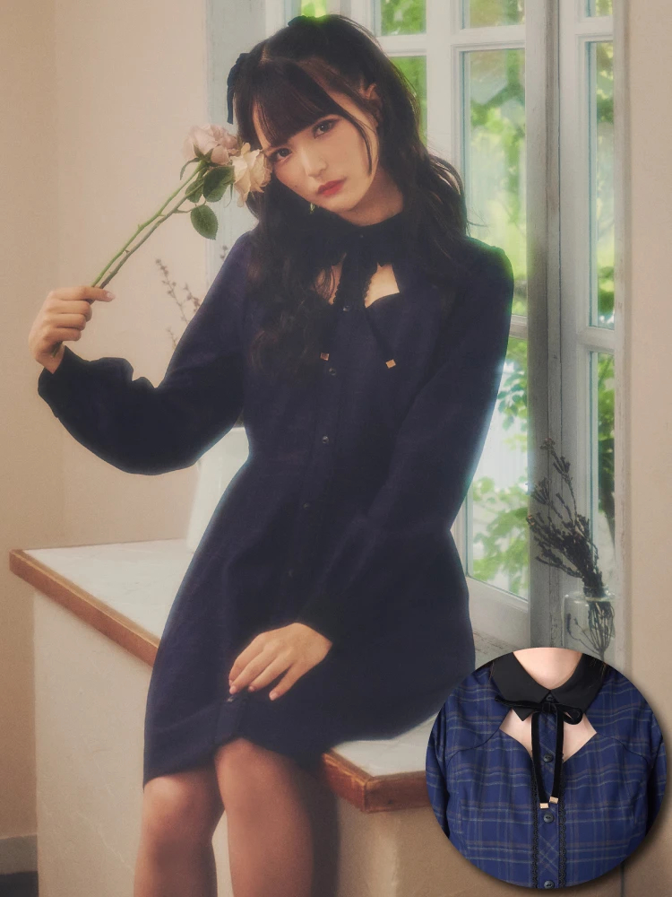 lumignon original pink glen check op ワンピ - メルカリ