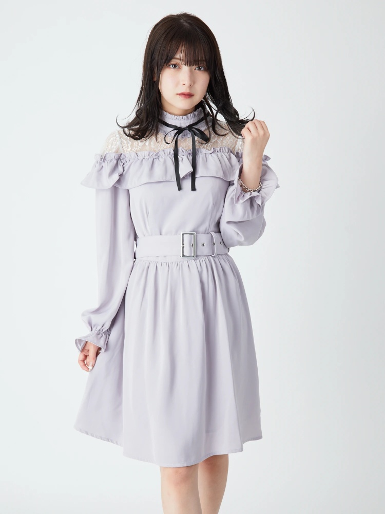 レース切り替えop Ank Rouge アンクルージュ のワンピース ファッション通販 Ailand アイランド