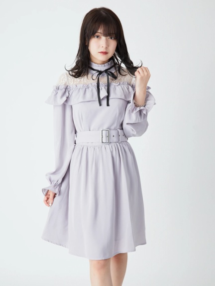 レース切り替えop Ank Rouge アンクルージュ のワンピース ファッション通販 Ailand アイランド