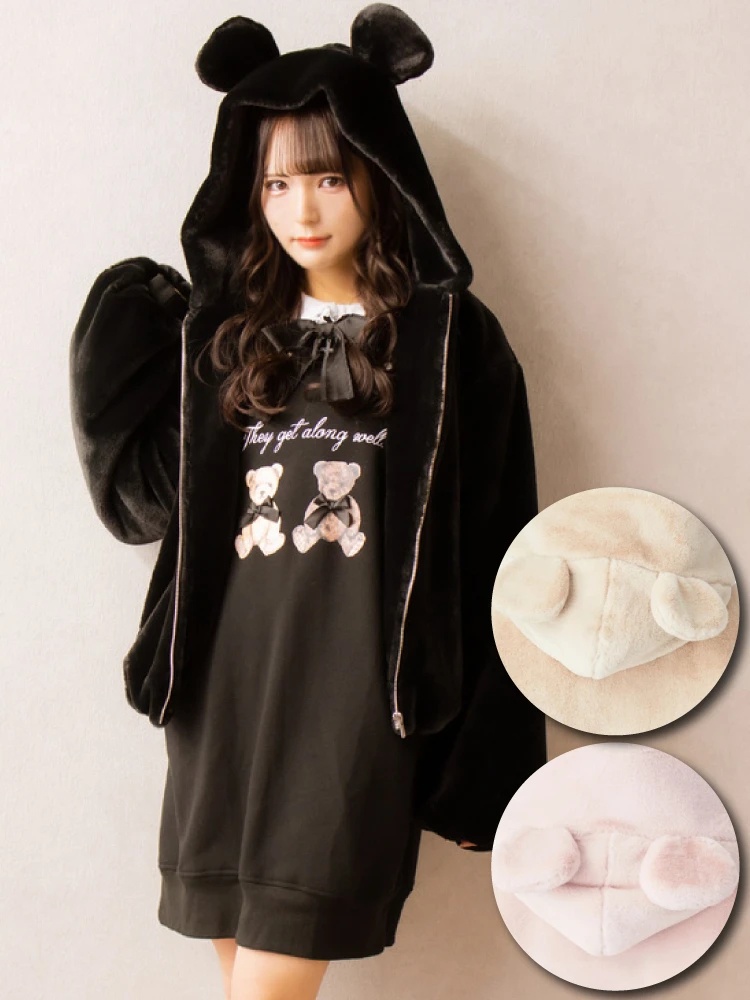 くまちゃんファーブルゾン Ank Rouge アンクルージュ のブルゾン ファッション通販 Ailand アイランド