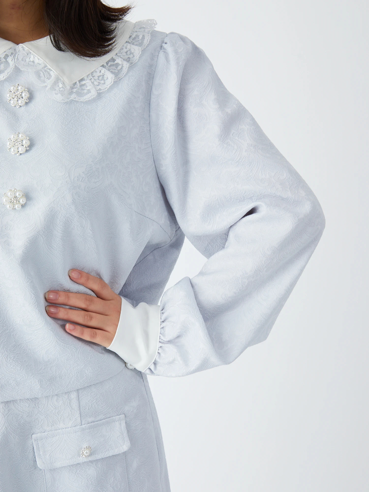 【新品】Rady キラキラ♡ビジューボタン ラインスタジャン モチーフボタン 薔薇型 【レッド】 赤 ラインストーン ボタン