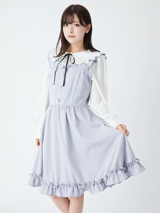 ★ChicLine★ ビアンドィール配色ボタンワンピース 日本未入荷☆CHICLINE☆ヘリニアダブルボタンワンピース