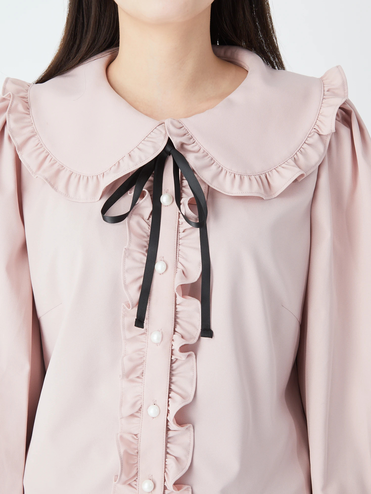 Ank Rouge - Ank Rouge☆最新☆新品☆完売☆フリルブラウス☆ピンク☆ フリルブラウス - Ank Rouge(アンクルージュ)のシャツ・ブラウス