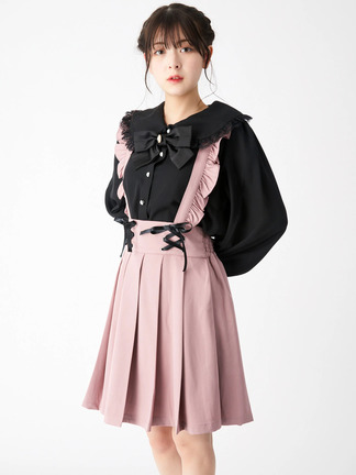 サス付きプリーツスカート - Ank Rouge(アンクルージュ)の