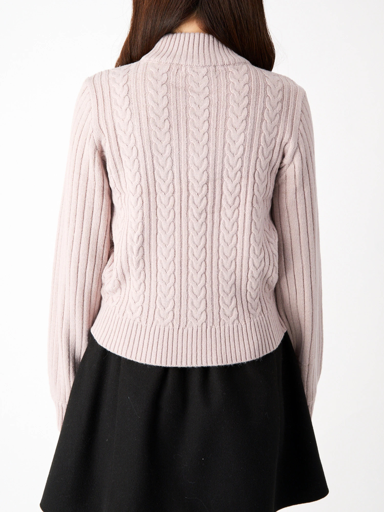 ハシゴリボンケーブルニット - Ank Rouge(アンクルージュ)のニット