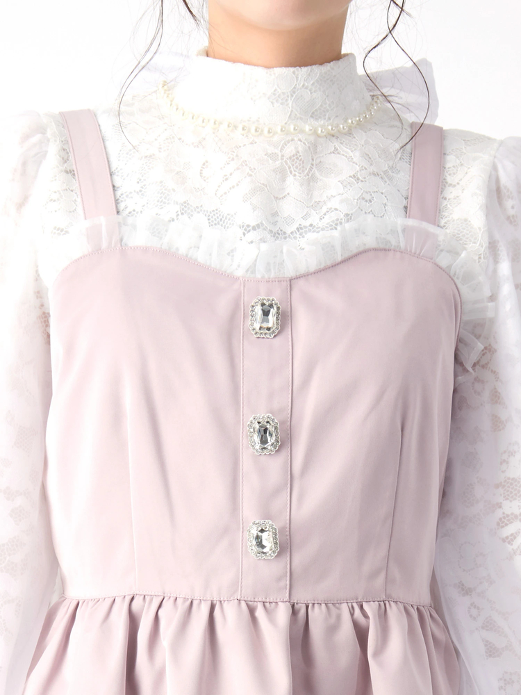 ♡Ank Rouge 明日カノ フリルプルオーバー スウェットワンピース