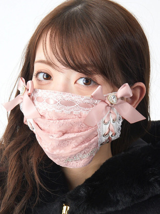 ✩あゆちゃんチュール☆お花✿刺繍レース☆ハンドメイドマスク あゆ