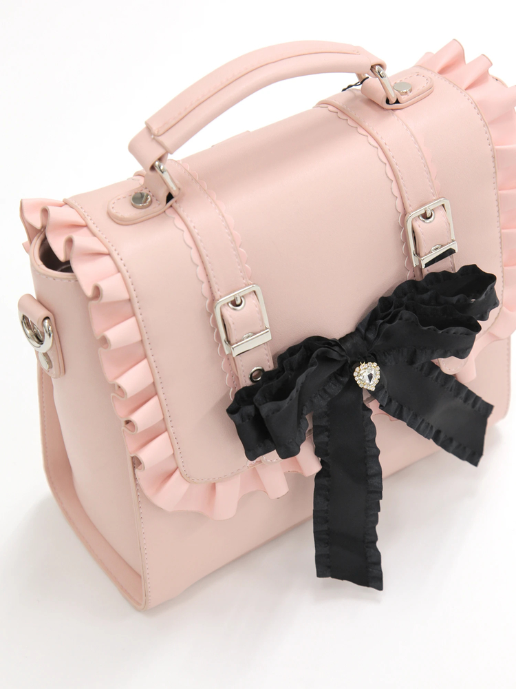 リボンビジュー3WAY合皮BAG - Ank Rouge(アンクルージュ)の