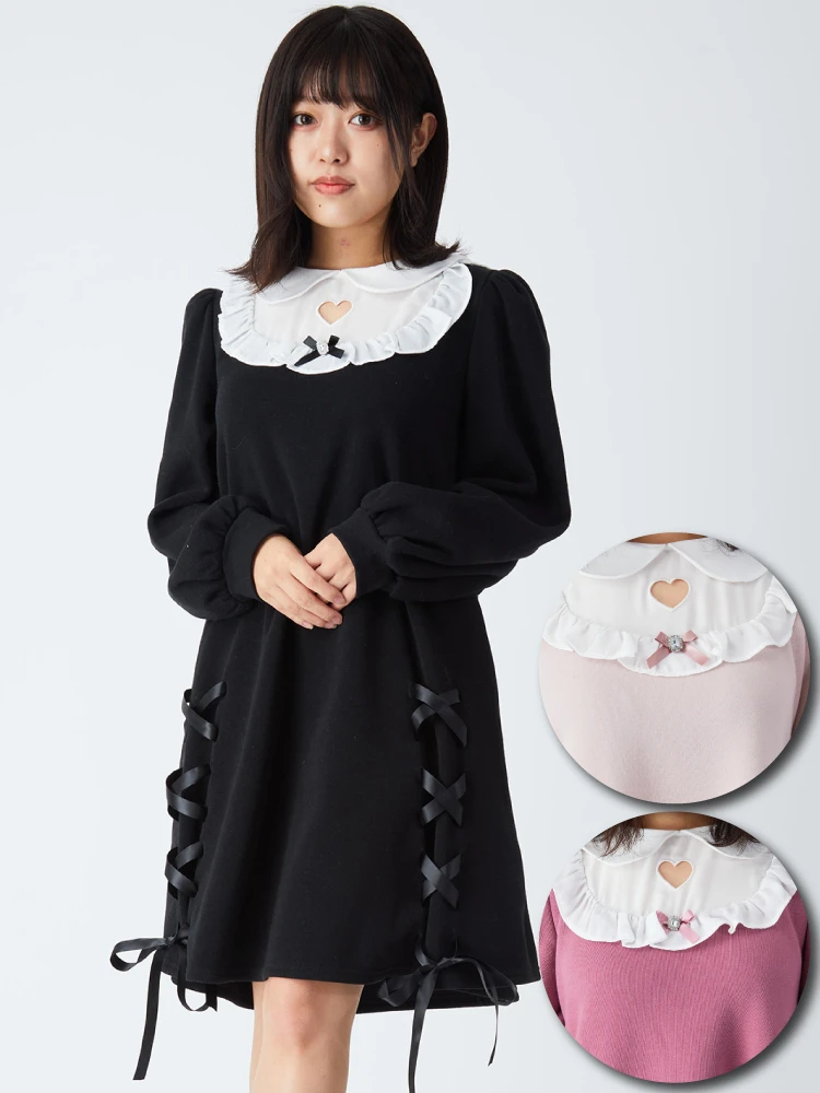 Ank Rouge ハートくりぬきワンピース ハートくりぬきカットOP - Ank Rouge(アンクルージュ)の
