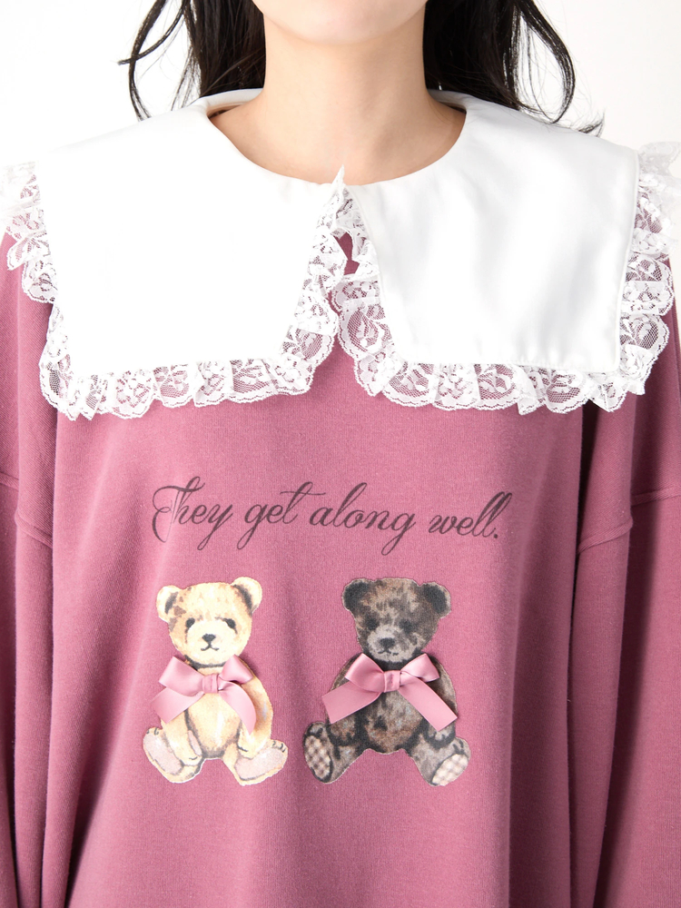 ツインベアプルオーバー - Ank Rouge(アンクルージュ)のTシャツ
