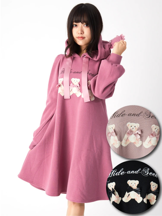 くまちゃんパーカーOP - Ank Rouge(アンクルージュ)のワンピース